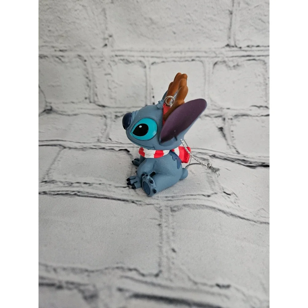 Disney Stitch Christmas & Holiday Ornaments Set of 3 - Reindeer, Hula, Classic
